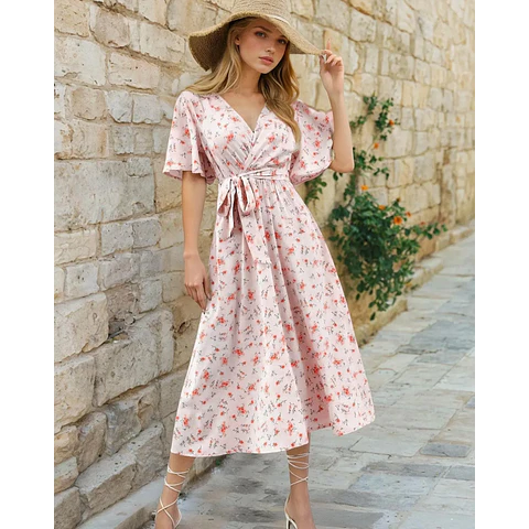 Maxi Dress Sewing Pattern | Wrap Dress Pattern |Summer Dress Pattern | Women Sewing Pattern | Women Dress | Sewing Patterns for Women Dress