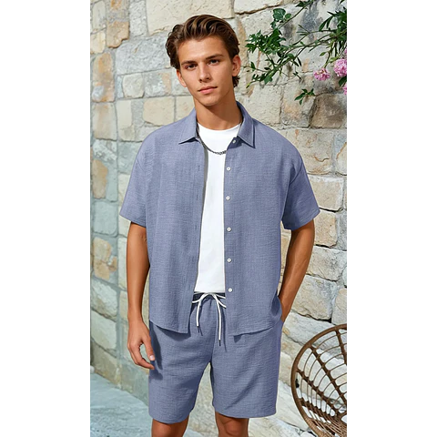 Shirt and Shorts Sewing Pattern, Shirt Pattern Men, Shorts Pattern Men, Hawaiian Shirt Sewing Pattern, Men Sewing Pattern, Camp Collar Shirt