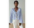 Front Tie Blouse Sewing Pattern | Top Sewing Pattern | Women Sewing Pattern, Tie Top Pattern, Top Pattern, Women Blouse Top Pattern