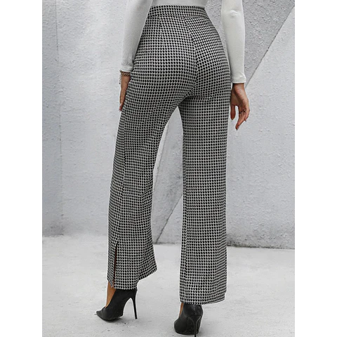 Flare Leg Slit Pants Sewing Pattern for Women | Flare Leg Trouser Pattern | Wide leg pants pattern | High waisted pants pattern PDF | S-XL
