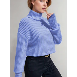 Turtleneck Sweater Sewing Pattern | Sweater Pattern | Womens Pattern | Sewing Patterns | Women Sweater | Mock Neck Top Pattern Women