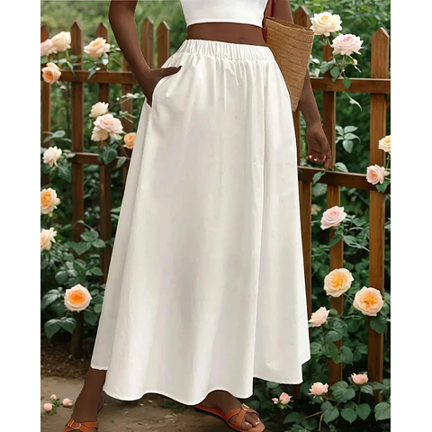 Easy Skirt with Pockets Sewing Pattern | Maxi Skirt Pattern | Women Skirt Pattern | Sewing Patterns | Women Sewing Pattern, Skirt Pockets