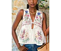 Peplum Top Sewing Pattern | Women Sewing Pattern | Blouse Pattern | Front Tie Top Pattern | Sewing Patterns for Beginner Top | Tank Top