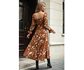 Dress Sewing Pattern | MaxiDress Pattern | Long Sleeved Dress Sewing Pattern | Women Dress Pattern | Sewing Patterns for Women Slit Dress