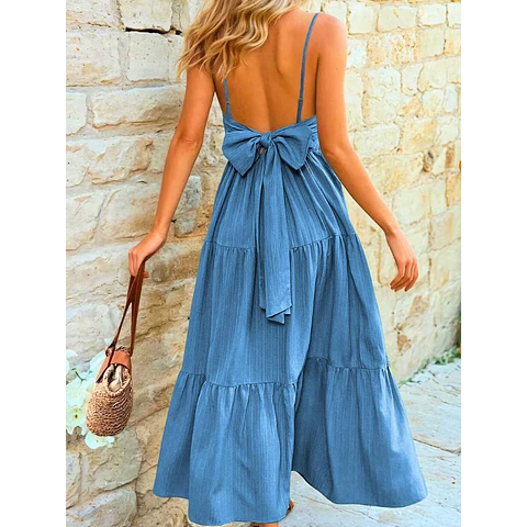 Back Tie Dress Pattern | Summer Dress Sewing Pattern | Maxi Dress Pattern | Women Dress Pattern | Sewing Patterns for Women, Dress Pattern