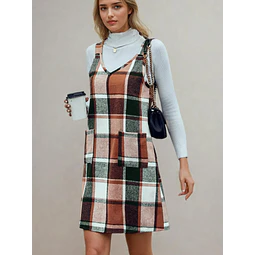Pinafore Dress Pattern, Overall Dress Pattern,  Dress Sewing Pattern, Sewing Patterns, Women Dress Sewing Pattern Overall Dress with pockets