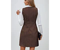 Dress Sewing Pattern | Overall Dress Pattern| Sewing Patterns | Women Sewing Pattern Dress | Short Dress | Overall Autumn Fall Dress Pattern