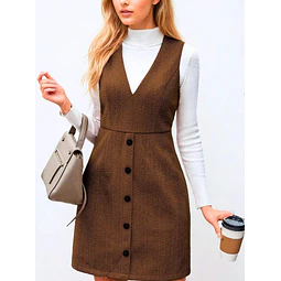 Dress Sewing Pattern | Overall Dress Pattern| Sewing Patterns | Women Sewing Pattern Dress | Short Dress | Overall Autumn Fall Dress Pattern
