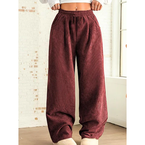 Wide Leg Pants Pattern | Women Pants Pattern | Sewing Patterns | Trousers Pattern | Women Sewing Patterns | Elastic Wide Leg Pants Pattern