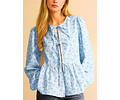 Blouse Sewing Pattern, Front Tie Blouse, Knot Blouse, Shirt Pattern, Milkmaid Pattern, Women Shirt, Peplum Top, Peplum Blouse Pattern Women