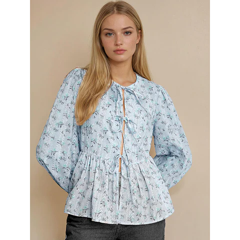 Blouse Sewing Pattern, Front Tie Blouse, Knot Blouse, Shirt Pattern, Milkmaid Pattern, Women Shirt, Peplum Top, Peplum Blouse Pattern Women