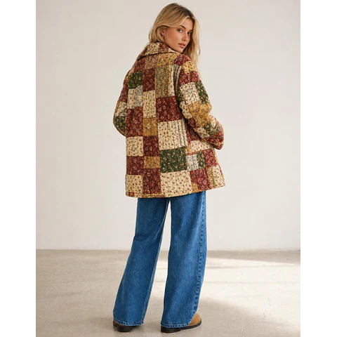 Quilted Coat Sewing Pattern | Coat Pattern | Sewing Patterns | Women Sewing Pattern Patchwork | Beginner Jacket, Quilted Jacket