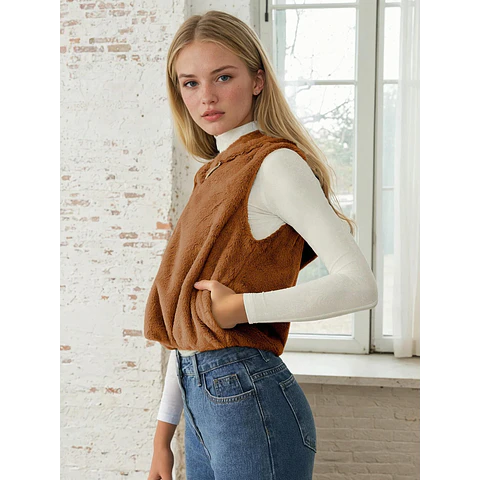 Hooded Vest Sewing Pattern for Women | Sewing Patterns | Women Pattern | Jacket Sewing Pattern | Puffer Vest Pattern Women | Teddy Vest
