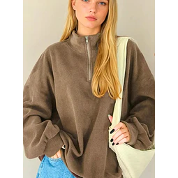 Oversized Sweater Sewing Pattern, Women Sweatshirt, Zip Sweater Pattern, Women Sewing Pattern, Beginner Sewing Pattern Sweatshirt
