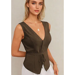 Vest Pattern, Waistcoat Pattern, Sewing Patterns, Women Pattern Vest, Front Tie Vest Pattern, Top Pattern Women, Women Vest Top Pattern