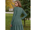 Tiered Dress Sewing Pattern | Dress Pattern | Sewing Patterns | Women Dress Pattern | Beginner Sewing Pattern for Women | Long Sleeved Dress