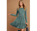 Tiered Dress Sewing Pattern | Dress Pattern | Sewing Patterns | Women Dress Pattern | Beginner Sewing Pattern for Women | Long Sleeved Dress