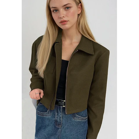 Jacket Pattern for Women, Zip Up Jacket Pattern, Women Jacket Sewing Pattern, Crop Jacket, Short Jacket, Women Sewing Pattern Zipper Jacket