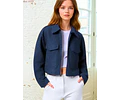 Jacket Sewin Pattern, Zip Up Jacket Pattern, Women Jacket Sewing Pattern, Crop Jacket, Short Jacket, Women Pattern Zipper Jacket