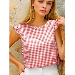 Ruffled Top Sewing Pattern, Women Sewing Pattern, Back TieTop Pattern, Blouse Pattern, Summer Top, Tie Top, Blouse Top Pattern Shirt Women