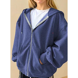 Oversized Zip Up Hoodie Sewing Pattern, Women Hoodie, Hoodie Pattern, Women Sewing Pattern, Beginner Sewing Pattern Zip Hoodie