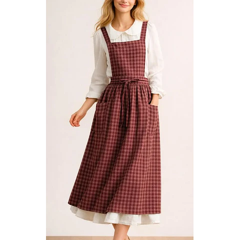 Apron Sewing Pattern | XS-XXXL | Pinafore Dress Pattern | Easy Apron Pattern | Apron Dress Sewing Pattern | Beginner Apron | Women Pattern
