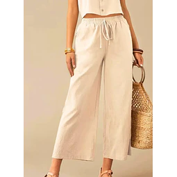 Summer Pants Pattern for Women | Capri Wide Leg Pants Pattern | Crop Pants Pattern | Sewing Patterns | Women Pattern Pants Trousers