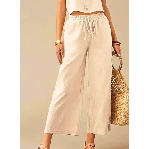 Summer Pants Pattern for Women | Capri Wide Leg Pants Pattern | Crop Pants Pattern | Sewing Patterns | Women Pattern Pants Trousers