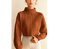 Sweater Sewing Pattern | Sweatshirt Pattern | Turtleneck Sweater Pattern | Sewing Patterns | Women Sweater Pattern | Mock Neck Top Pattern
