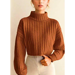 Sweater Sewing Pattern | Sweatshirt Pattern | Turtleneck Sweater Pattern | Sewing Patterns | Women Sweater Pattern | Mock Neck Top Pattern