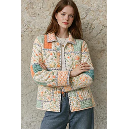 Jacket Sewing Pattern | Quilted Jacket Pattern | Sewing Patterns Women | Sewing Pattern Patchwork Jacket | Button Up Jacket with Collar