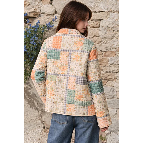 Jacket Sewing Pattern | Quilted Jacket Pattern | Sewing Patterns Women | Sewing Pattern Patchwork Jacket | Button Up Jacket with Collar