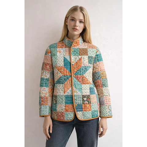 Jacket Sewing Pattern for Women | Coat Pattern | Sewing Patterns | Women Sewing Pattern Patchwork | Beginner Jacket, Quilted Jacket