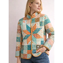 Jacket Sewing Pattern for Women | Coat Pattern | Sewing Patterns | Women Sewing Pattern Patchwork | Beginner Jacket, Quilted Jacket
