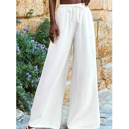 Summer Pants Sewing Pattern | Wide Leg Pants, Palazzo Pants Sewing Pattern, Elastic Waistband Wide Leg Pants Pants Pattern, Beginner Pattern