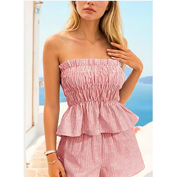 Top & Shorts Sewing Patterns | Top Sewing Pattern | Sewing Pattern Women | Shorts Pattern | Shirred Top Pattern, Open Back Top, Wide Shorts