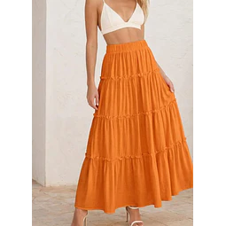 Maxi Skirt Sewing Pattern | Tiered Skirt Pattern | Women Skirt Pattern | Sewing Patterns | Women Patterns, Long Skirt Pattern, Ruffled Skirt