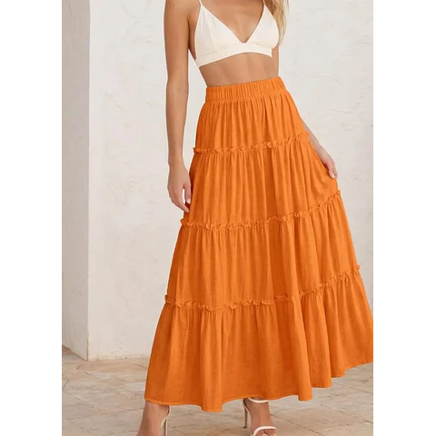 Maxi Skirt Sewing Pattern | Tiered Skirt Pattern | Women Skirt Pattern | Sewing Patterns | Women Patterns, Long Skirt Pattern, Ruffled Skirt
