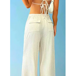 Women Pants Sewing Pattern | Pants with Back Pocket Pattern | Elastic Waistband Wide Leg Pants Pants Pattern, Beginner Pattern Pants Women