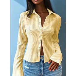 Shirt Pattern for Women, Flared Sleeves Shirt, Bell Sleeves Shirt Sewing Pattern, Button Up Shirt, Sewing patterns for Women, Blouse Pattern