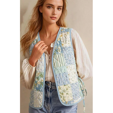 Quilted Vest Sewing Pattern | Side Tie Vest Pattern | Tie Top sewing pattern | Women Sewing Patterns | Quilted Vest | Tie Vest Pattern