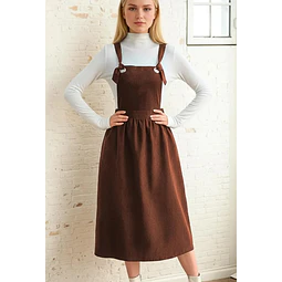 Pinafore Dress Sewing Pattern | Dress Pattern | Sewing Patterns | Women Dress Pattern | Women pattern | Jumper Dress, Pinafore Dress