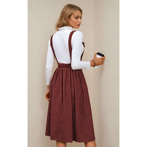 Pinafore Dress Sewing Pattern | Dress Pattern | Sewing Patterns | Women Dress Pattern | Women pattern | Jumper Dress, Pinafore Dress