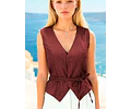 Vest Sewing Pattern, Waistcoat Pattern, Sewing Patterns, Women Pattern Vest, Front Tie Vest Pattern, Top Pattern Women, Women Top Pattern
