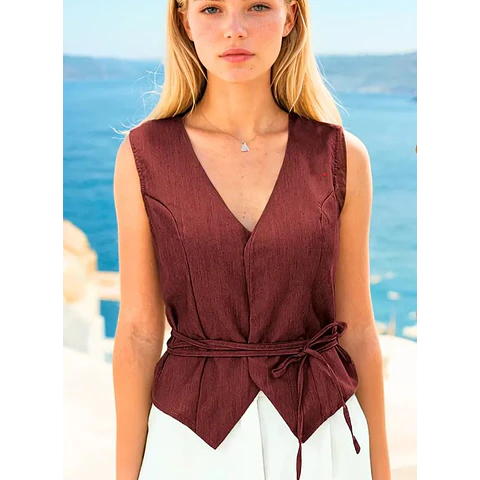 Vest Sewing Pattern, Waistcoat Pattern, Sewing Patterns, Women Pattern Vest, Front Tie Vest Pattern, Top Pattern Women, Women Top Pattern