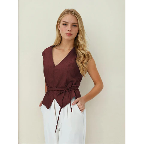 Vest Sewing Pattern, Waistcoat Pattern, Sewing Patterns, Women Pattern Vest, Front Tie Vest Pattern, Top Pattern Women, Women Top Pattern