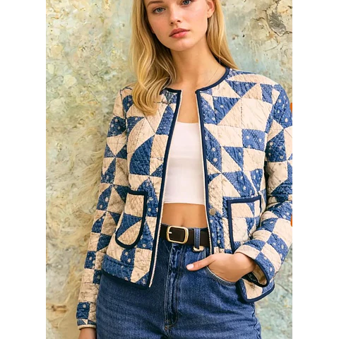 Zip Up Jacket Sewing Pattern | Women Jacket Pattern | Sewing Patterns | Coat Pattern | Women Sewing Pattern, Beginner Jacket, Quilted Jacket