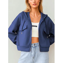 Zip Up Hoodie Sewing Pattern | Sewing Patterns | Women Patterns | Hoodie Sewing Pattern | Jacket Pattern | Crop Hoodie | Zip Jacket Hoodie
