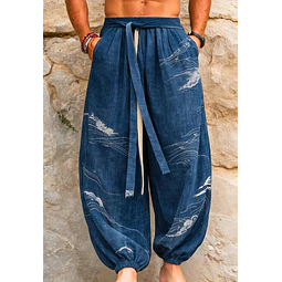 Hakama Pants Pattern for Men | Japanese Pants Pattern | Men Joggers Pattern | Sewing Pattern for Men | Balloon Pants Men