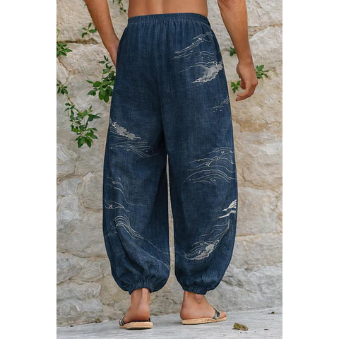 Hakama Pants Pattern for Men | Japanese Pants Pattern | Men Joggers Pattern | Sewing Pattern for Men | Balloon Pants Men